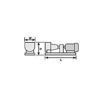 Plastruct - PUMP AND MOTOR SET END SUCT ABS 41.3x15.9x12.7MM 1X PCM-10