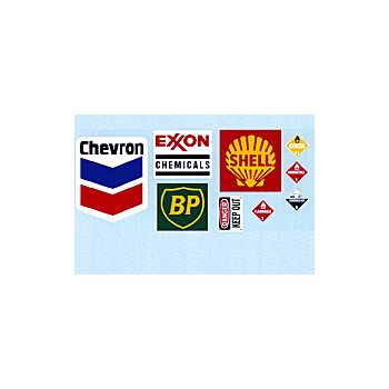 Plastruct - 1/200 OIL COMPANY DECALS 2 SETS DECAL-2