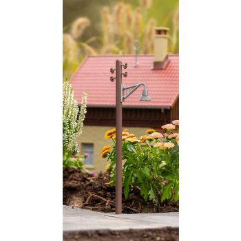 Pola - 1/22,5 HOLZMAST MIT AUSLEGERLEUCHTE, 2 STUCK