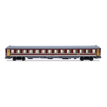 Rivarossi - 1/87 FS, UIC-X 1979 PRISONER TRANSPORT, RED/GREY, (10/25)*