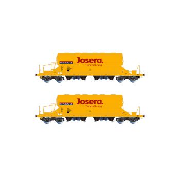 Rivarossi - 1/87 NACCO 2-P TAOOS HOPPER WAGONS YEL JOSERA VI (6/24) *