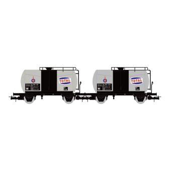 Rivarossi - 1/87 FS, 2-UNIT TANK WAGONS 'TOTAL' SILVER (05/25)*