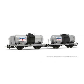 Rivarossi - FS 2-P SET TANK 2-AXLE W. BIG TANK CAB MOBIL III (9/23) *