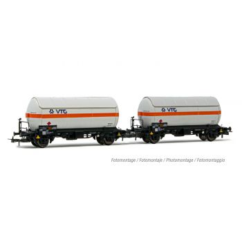 Rivarossi - DB 2-P 2-AXLE GAS TANK WAGONS SUN ROOF VTG V (12/23) *
