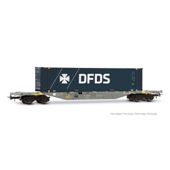 Rivarossi - 1/87 SGNSS CONTAINERWAGEN DFDS, EP VI