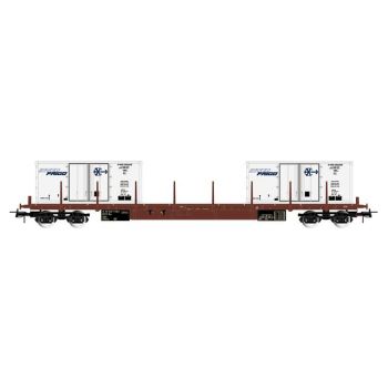 Rivarossi - 1/87 FS RGS WAGEN MET 2X INTERFRIGO CONTAINERS, EP IV