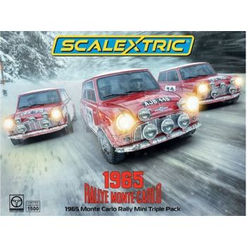 Scalextric - 1/32 1965 MONTE CARLO RALLY MINI TRIPLE PACK (03/25) *