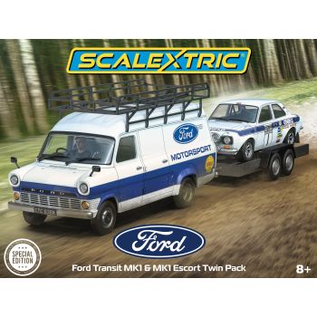 Scalextric - FORD TRANSIT MK1 AND MK1 ESCORT - FORD MOTORSPORT
