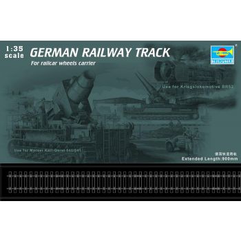 Trumpeter - 1/35 German Railway Track For Railcar Wheels Carrier - Trp00213