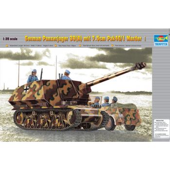 Trumpeter - 1/35 German Panzerjager 39(H) Mit 7,5cm Pak40/1 Marder I - Trp00354