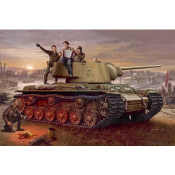Trumpeter - 1/35 Russia Kv-1 Model 1942 Lightweight Cast Tank - Trp00360