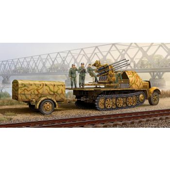 Trumpeter - 1/35 German 2cm Flakvierling 38 Auf Selbstfahrlafette - Trp01524