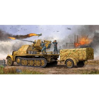 Trumpeter - 1/35 German 3,7 Cm Flak 37 Auf Selbstfahrlafette Late - Trp01526