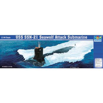 Trumpeter - 1/144 Uss Ssn-21 Sea Wolf Attack Submarine - Trp05904