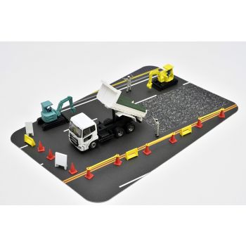 TomyTec - 1/150 TRUCK COLLECTION ROAD CONSTR. SITE DUMP TRUCK SET A