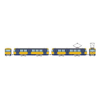 TomyTec - 1/150 TRAM-SYSTEM  LEIPZIG TRAM TATRA T4 + B4 2 CARS F