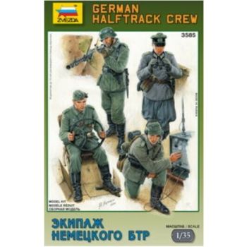 Zvezda - 1/35 GERMAN HALFTRACK CREW (12/23) *