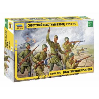 Zvezda - 1/72 SOVIET INFANTRY PLATOON KURSK WWII (10/22) *