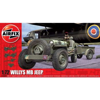 Airfix - Willys Jeep  Trailer & Howitzer (Af02339)