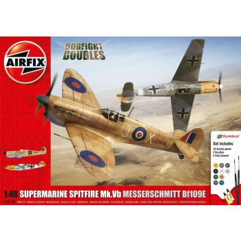 Airfix - S. Spitfire Mkvb Messerschmitt Bf109e Dogfight Gift Set