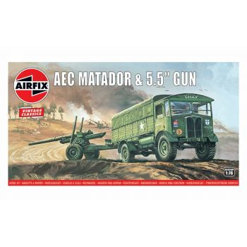 Airfix - Aec Matador & 5.5inch Gun (Af01314v)