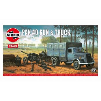 Airfix - Opel Blitz & Pak 40 Gun (4/19) * (Af02315v)