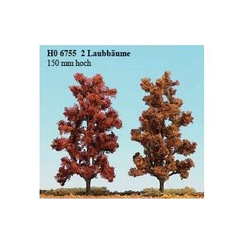 Busch - 2 Laubbäume 150 Mm, Herbstrot (Bu6755)