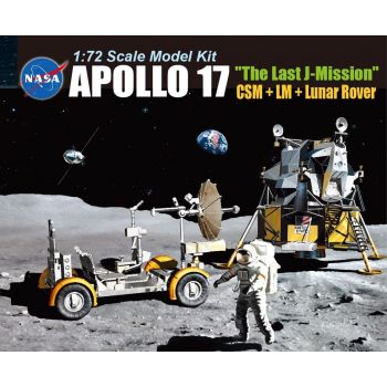 Dragon - 1/72 Apollo 17 The Last J-mission Csm + Lm + Lr (4/20) * - DRA11015