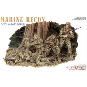 Dragon - 1/35 Marine Recon Nam Series 4 Figuresdra3313