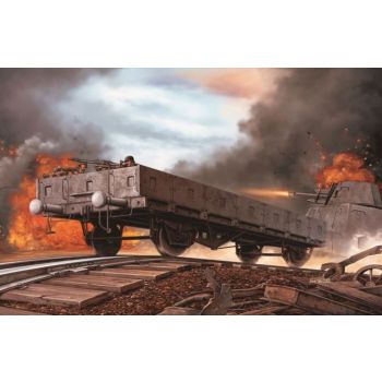 Dragon - 1/35 German Railway Flatbed Ommr 2 Axle Mg Crew (?/21) * - DRA6085