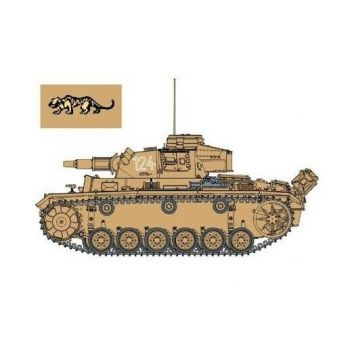 Dragon - Pz.kpfw.iii Ausf.n S.pz.abt501 Tunesia 42/43 1:35 (5/20) * - DRA6956