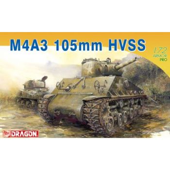 Dragon - 1/72 M4a3 105mm Sherman Hvss (4/20) * - DRA7313