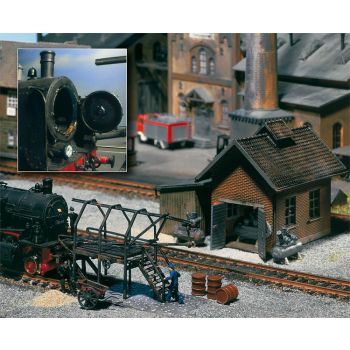 Faller - Compressor house, pipe blow frame, poker stand