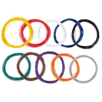 Faller - Assorted stranded wires 0.04 mm², 10 colours 10 m each