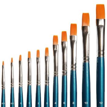 Faller - Pinsel-Set. Flachpinsel. synthetisch - FA172131