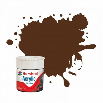 Humbrol - Pullman Umber Brown Rc415 14ml Acrylic Rail Paint (Hab2415)