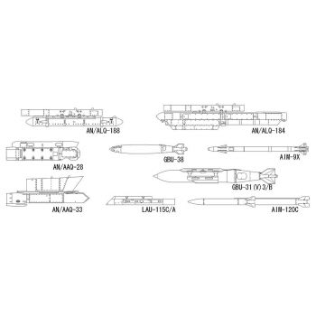Hasegawa - 1/48 US Aircraft Weapons E