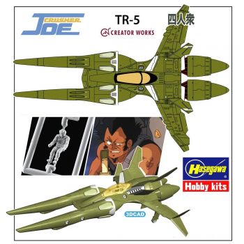 Hasegawa - 1/72 Crusher Joe Tr-5 Harpy Nero (2/22) *has664792