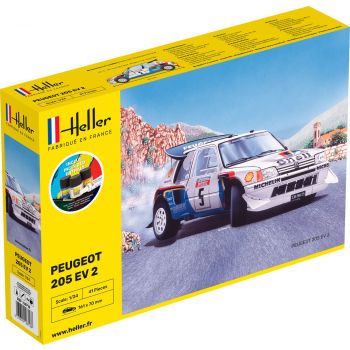 Heller - 1/24 Starter Kit Peugeot 205 Ev 2hel56716