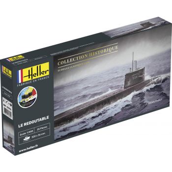 Heller - 1/400 Starter Kit U-boot S/m Le Redoutablehel57075
