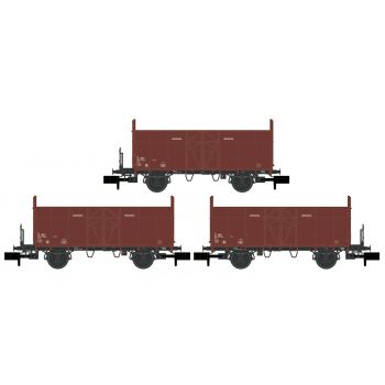 Hobbytrain - 3er Set Offene Guterwagen Fbkk Sbb Iv (?/21) * - HOB-H24301