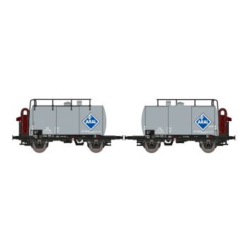 Hobbytrain - 2er Set Leichtbau-kesselwagen Db/aral Iii (?/21) * - HOB-H24802