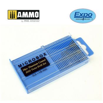 Mig - Expo 20pc Hss Titanium Coated Twist Drill Set