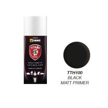 Mig - Titans Hobby:  Black Matt Primer 400 Ml Spray