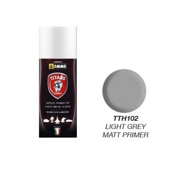 Mig - Titans Hobby:  Light Grey Matt Primer 400 Ml Spray