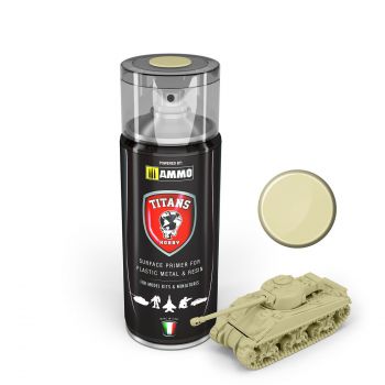 Mig - Titans Hobby: Bone White Matt Primer 400 Ml Spray (7/21) *mig-tth116