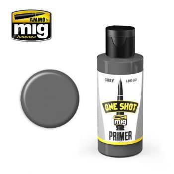 Mig - One Shot Primer Grey  (60 Ml) (Mig2024)