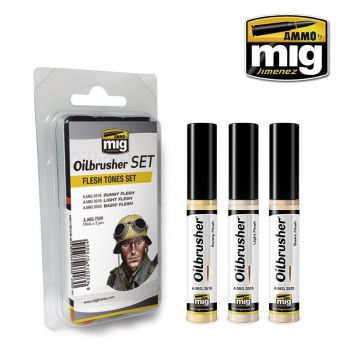Mig - Oilbrusher Flesh Tones Set 3 St. (Mig7500)