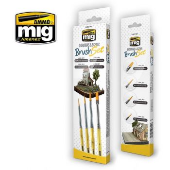 Mig - Dioramas & Scenic Brush Set (Mig7601)