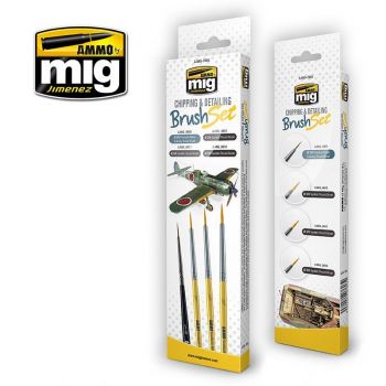 Mig - Chipping & Detailing Brush Set (Mig7603)